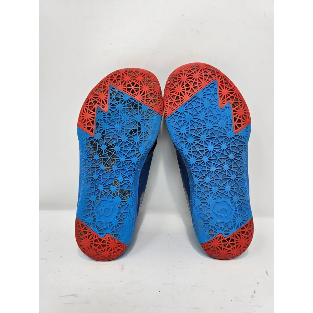Nike KD 6 Kids Basketball Shoes Blue Black Red‎ Silver Size 13C